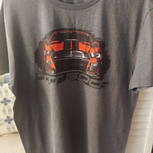 Ford GT500 Charcoal Tee with Red Car Graphic